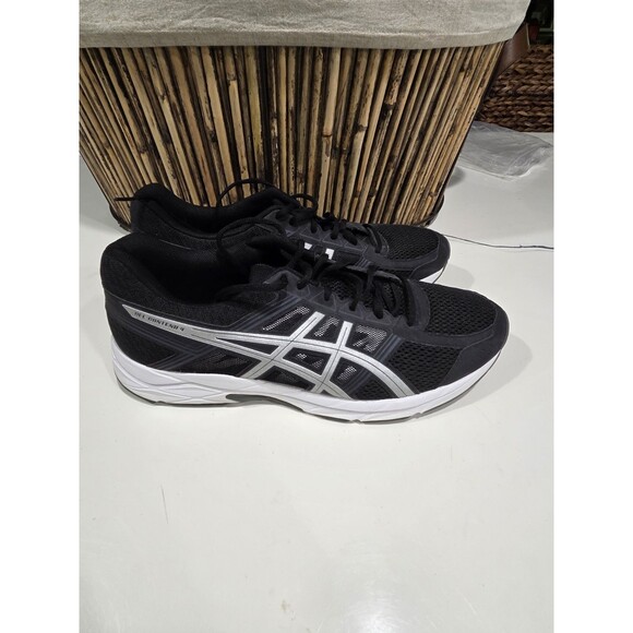 Asics Gel Contend 4 Mens SZ 12.5 Running Shoes Black & White EUC  READ  SHOE 4 main image 5